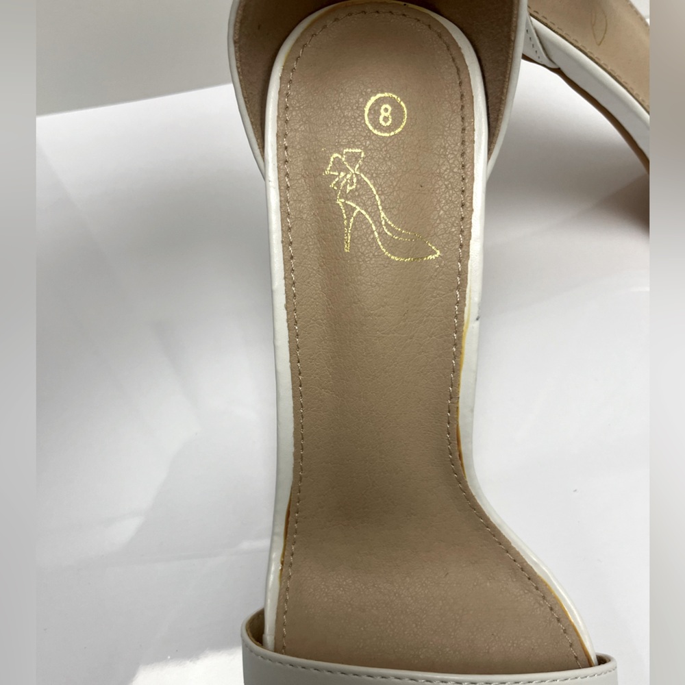 NWT ⚜️🤍⚜️ gorgeous white heels with detachable bows bridal - Picture 12 of 14
